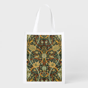 William Morris Forest Tapestry Pattern: Vintage Grocery Bag