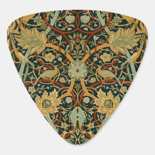 William Morris Forest Tapestry Pattern: Vintage Guitar Pick
