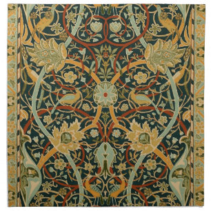 William Morris Forest Tapestry Pattern: Vintage Napkin