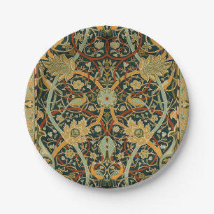 William Morris Forest Tapestry Pattern: Vintage Paper Plates