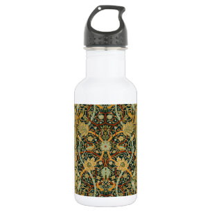 William Morris Forest Tapestry Pattern: Vintage Stainless Steel Water Bottle
