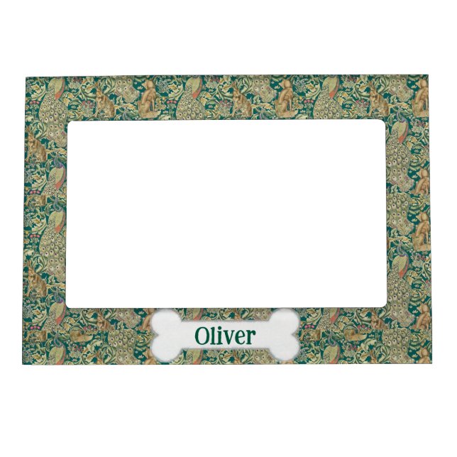William Morris Forest Victorian Personalized Pet Magnetic Frame (Front)
