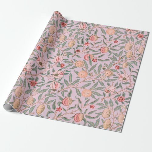 William Morris Four Fruits Pattern Wrapping Paper