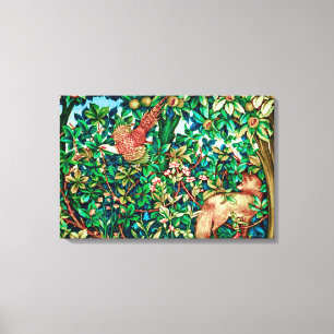 William Morris Fox and Pheasant Tapestry Print