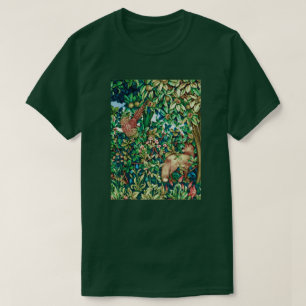 William Morris Fox and Pheasant Tapestry Print T-Shirt