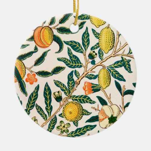 William Morris Fruit And Pomegranate Ceramic Ornament