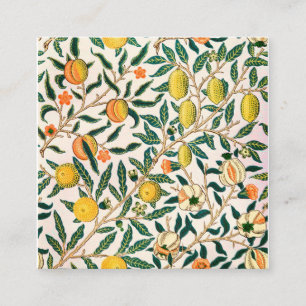 William Morris Fruit And Pomegranate Square Business Card