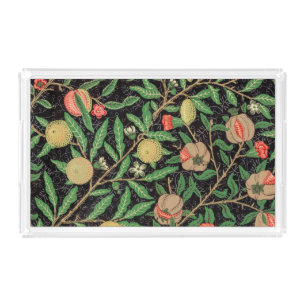 William Morris Fruit Pattern Acrylic Tray