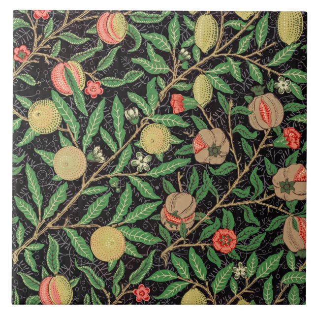 William Morris, Fruit Pattern, Ceramic Tile (Front)
