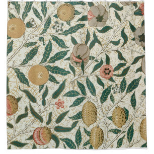 William Morris Fruit Pattern Shower Curtain