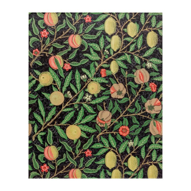 William Morris Fruit pattern Vintage Acrylic Print (Front)