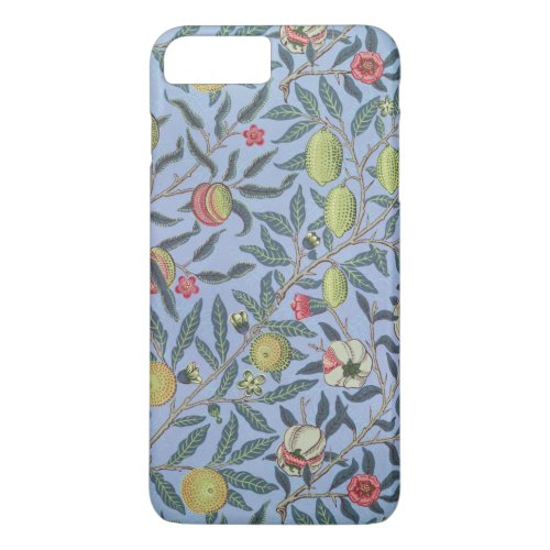 William Morris Fruit Pomegranate Blue Ornament iPhone 8 Plus7 Plus Case