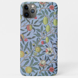 William Morris Fruit Pomegranate Blue Ornament iPhone 11 Pro Max Case