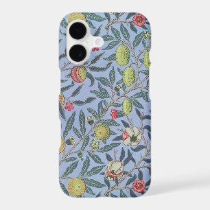 William Morris Fruit Pomegranate Blue Ornament iPhone 17 Case
