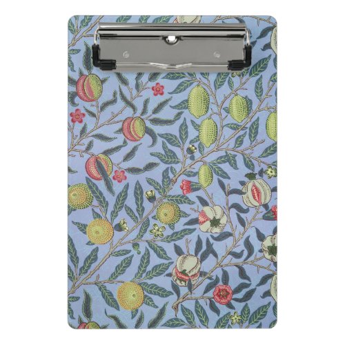 William Morris Fruit Pomegranate Blue Ornament Mini Clipboard