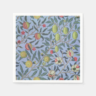 William Morris Fruit Pomegranate Blue Ornament Napkins