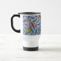 William Morris Fruit Pomegranate Blue Ornament