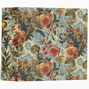 William Morris Fruit Pomegranate Floral pattern 3 Ring Binder