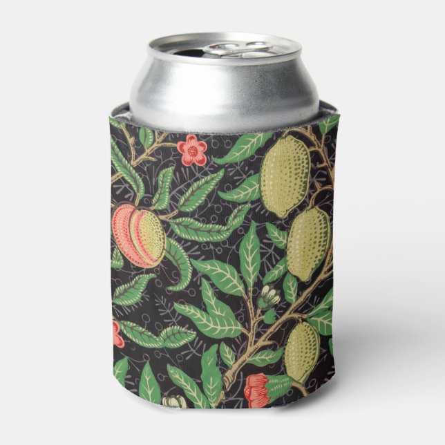 William Morris Fruit Pomegranate Floral Pattern Can Cooler (Can Front)