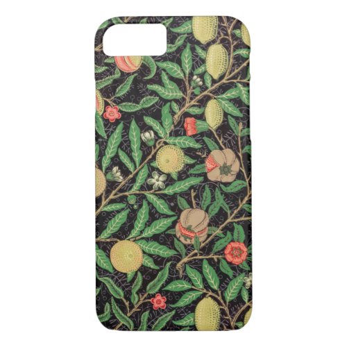 William Morris Fruit Pomegranate Floral Pattern iPhone 87 Case