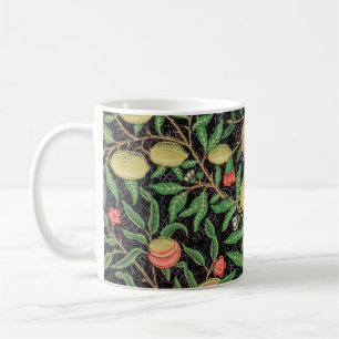 William Morris Fruit Pomegranate Floral Pattern Coffee Mug