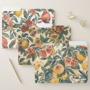 William Morris Fruit Pomegranate Floral pattern File Folder