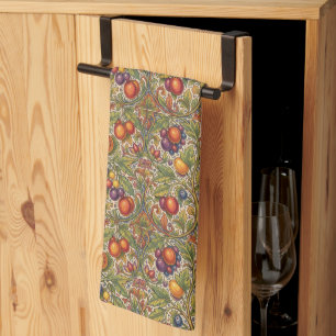 William Morris Fruit Pomegranate Floral pattern Kitchen Towel