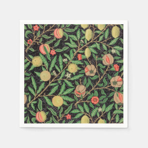 William Morris Fruit Pomegranate Floral Pattern Napkins