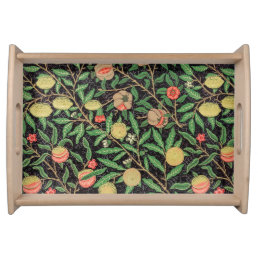 William Morris Fruit Pomegranate Floral Pattern Serving Tray