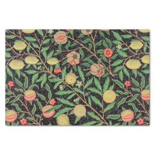 William Morris Fruit Pomegranate Floral Pattern Tissue Paper
