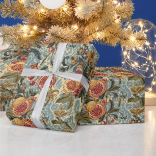 William Morris Fruit Pomegranate floral pattern Wrapping Paper