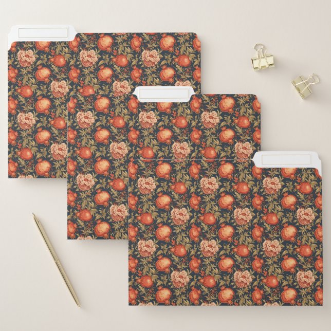 William Morris Fruit Pomegranate pattern File Folder (Set)