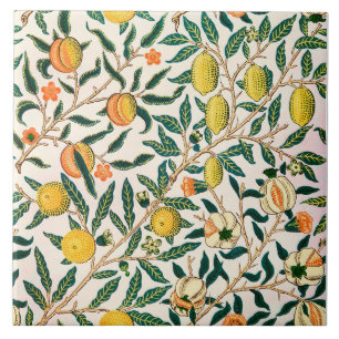 William Morris Fruit Pomegranate Vintage  Ceramic Tile
