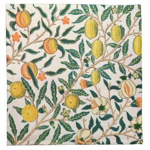William Morris Fruit Pomegranate Vintage  Cloth Napkin