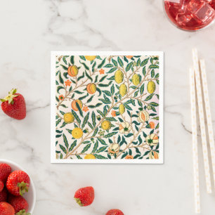 William Morris Fruit Pomegranate Vintage Napkins