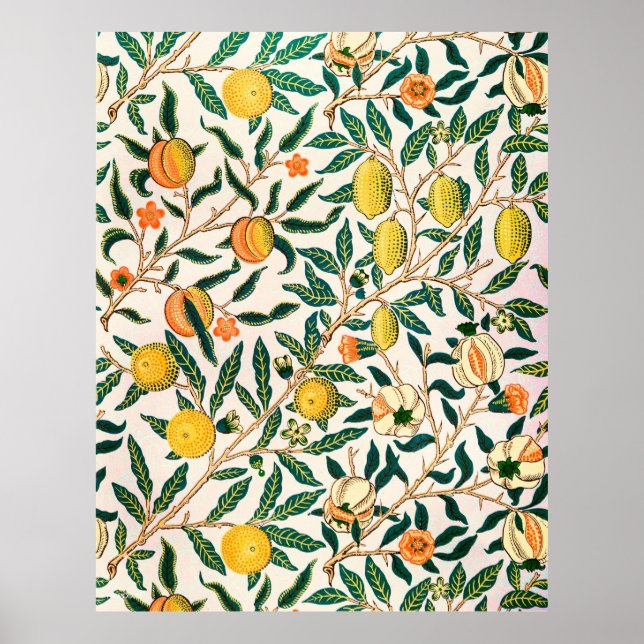 William Morris Fruit Pomegranate Vintage  Poster (Front)