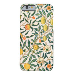 William Morris Fruit Pomegranate White Ornament Barely There iPhone 6 Case