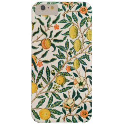 William Morris Fruit Pomegranate White Ornament Barely There iPhone 6 Plus Case