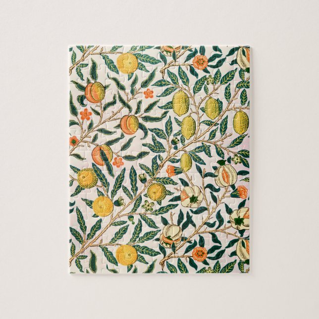 William Morris Fruit Pomegranate White Ornament Jigsaw Puzzle (Vertical)