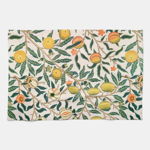 William Morris Fruit Pomegranate White Ornament Kitchen Towel