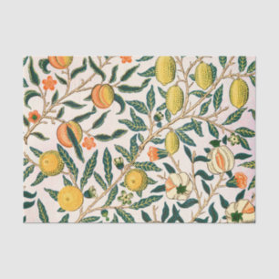 William Morris Fruit Pomegranate White Ornament Tissue Paper
