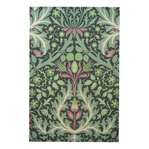 William Morris Garden Leaves 3 Wood Wall Art