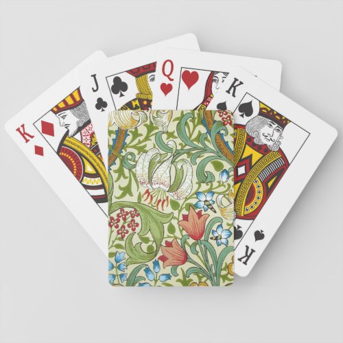 William Morris Garden Lily Fine Wallpaper Playing Cards