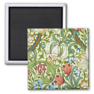 William Morris Garden Lily Wallpaper Magnet