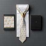 William Morris Garden Tulip Floral Pattern Neck Tie<br><div class="desc">Introducing the "Garden Tulip" collection by William Morris, featuring a beautiful floral pattern of scrolling foliage and large red tulips on a white background. This collection includes various items such as phone cases, mugs, tote bags, and more, perfect for adding a touch of elegance to your home or as a...</div>