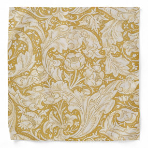 William Morris Gold Bachelors Button Floral Bandana