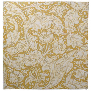  William Morris Gold Bachelors Button Floral Cloth Napkin