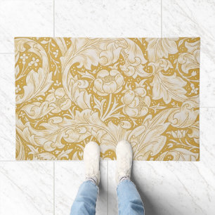 William Morris Gold Bachelors Button Floral Doormat