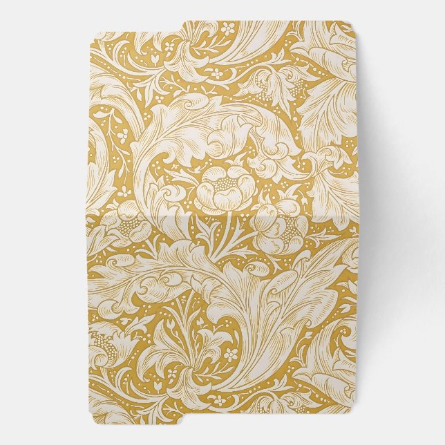  William Morris Gold Bachelors Button Floral File Folder (Outside Left)
