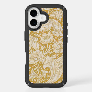 William Morris Gold Bachelors Button Floral iPhone 16 Case